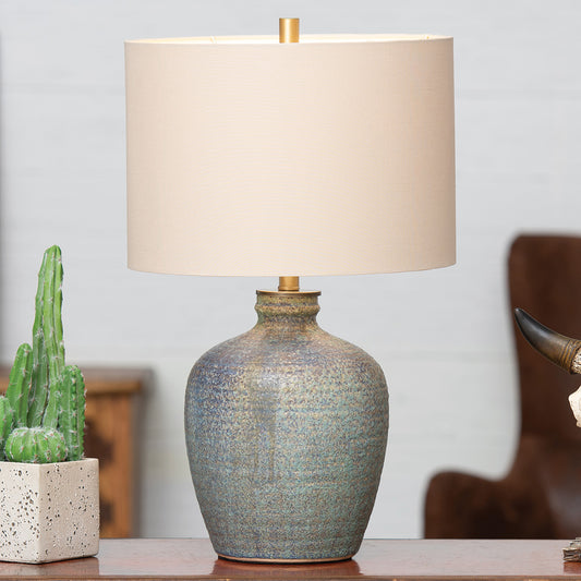 Sandstorm Earthenware Table Lamp - OVERSTOCK