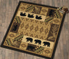 Black Bear Lodge Rug - 11 Ft. Square