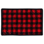 Buffalo Plaid Dog Blanket with Black Sherpa - Large/X-Large - OUT OF STOCK UNTIL 07/03/2026