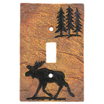 Moose Forest Stone Single Switch Cover - SALE