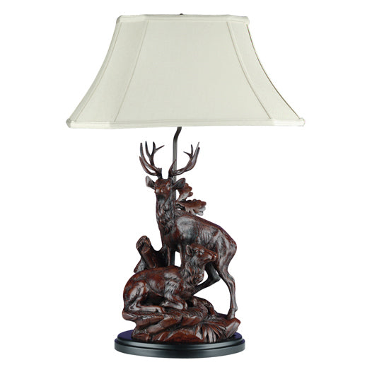 Elk Mates Black Forest Table Lamp