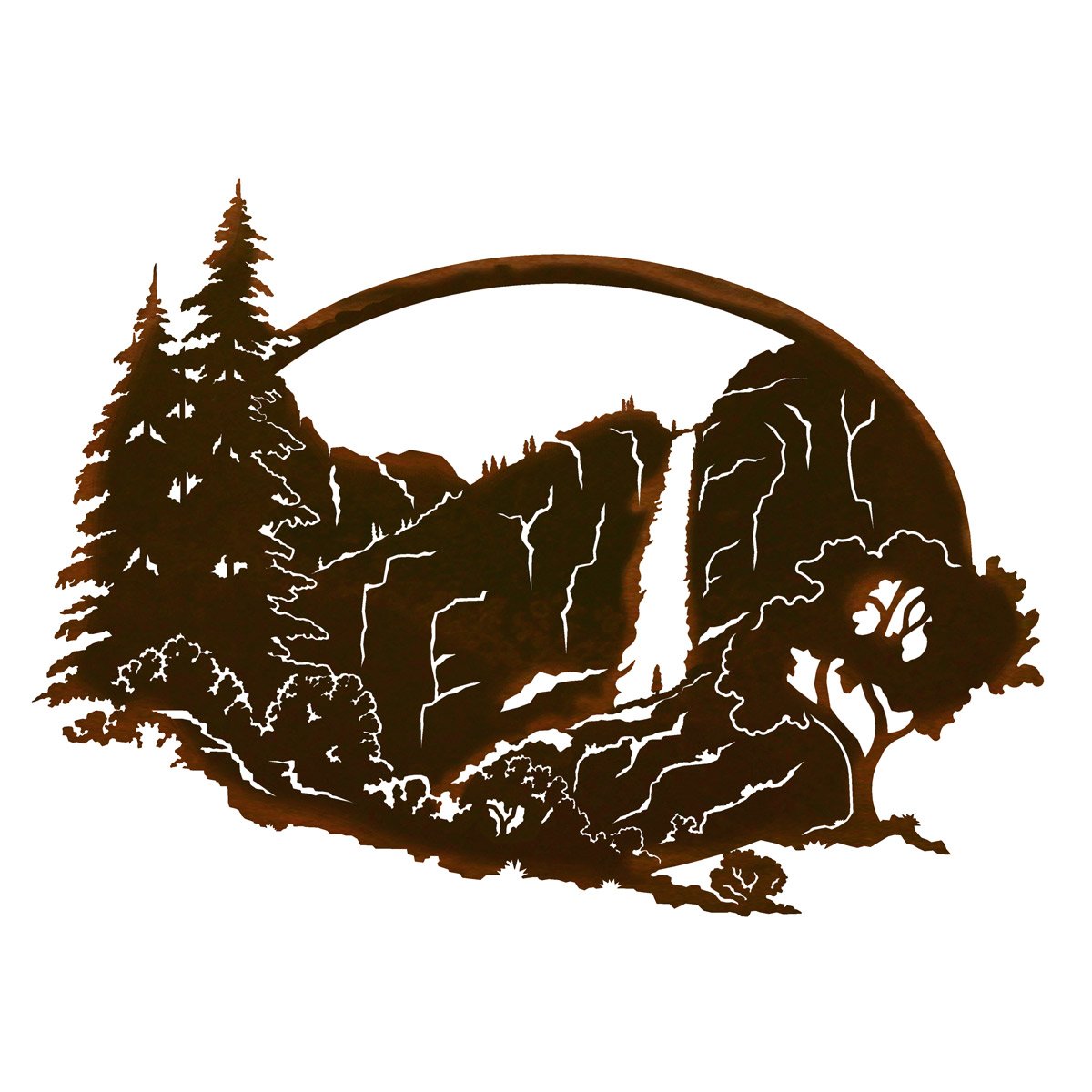 Yosemite Falls Metal Wall Art