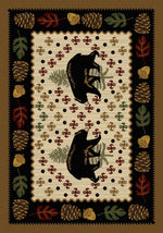 Bear Patchwork Natural Rug - 3 x 4
