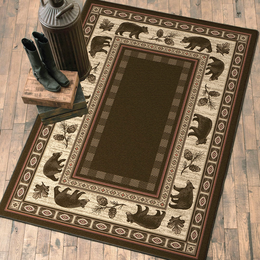 Nature Bears Rug - 2 x 8