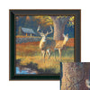 Wide Awake Whitetail Deer Personalized Framed Canvas - Large