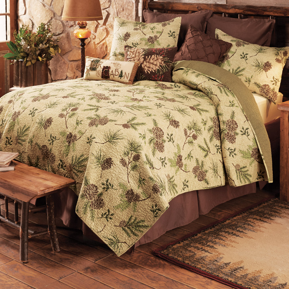Pinecone Valley Quilt Bed Set - Queen- SALE