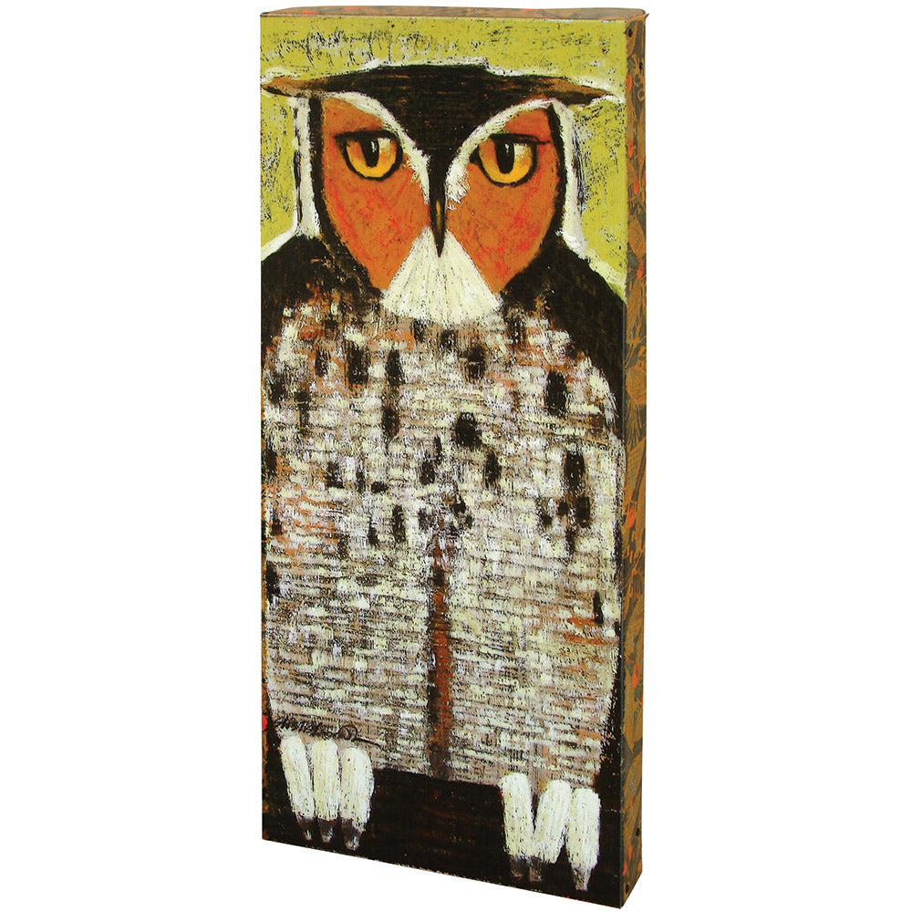 Looking Owl Boxed Metal Wall Art