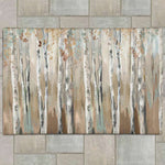 Birches at Dusk Outdoor Rug - 5 x 7