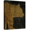 Lodge Silhouettes Canvas Art - Bear