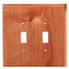 Traditional Wood Double Switch Plate