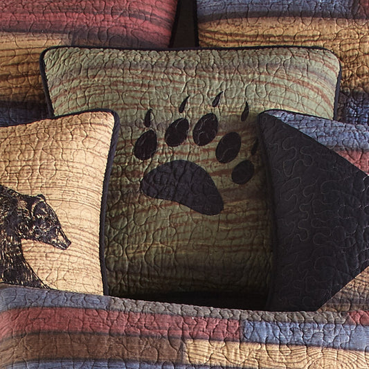 Black Bear Paw Pillow