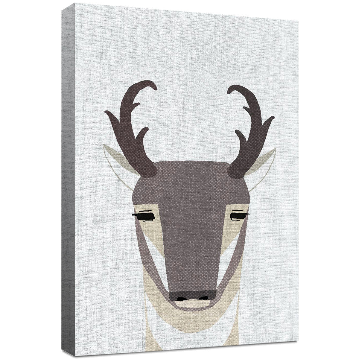 Minimalist Antelope Canvas Art