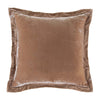 Rose Velvet Flanged Square Euro Sham - OUT OF STOCK UNTIL 08/19/2026