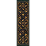 Pinecone Haven Green Rug - 2 x 8