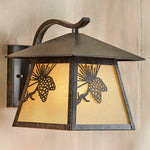 Pinecone Cabin Outdoor Wall Lamp - Small