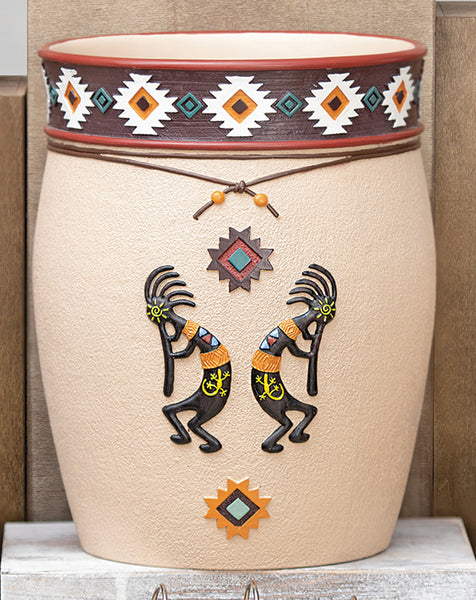 Southwest Kokopelli Waste Basket