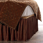 Copper Luxe Velvet Bedskirt - Queen