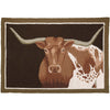 Longhorn Steer Hooked Rug