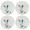 Glazed Thistle Plates - Set of 4