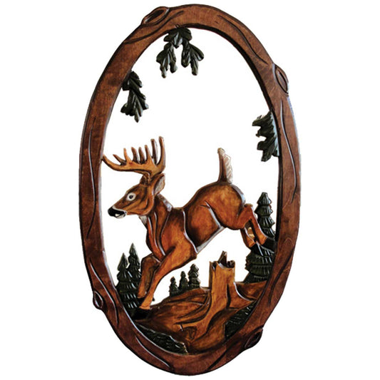 Deer Jump Wall Mirror