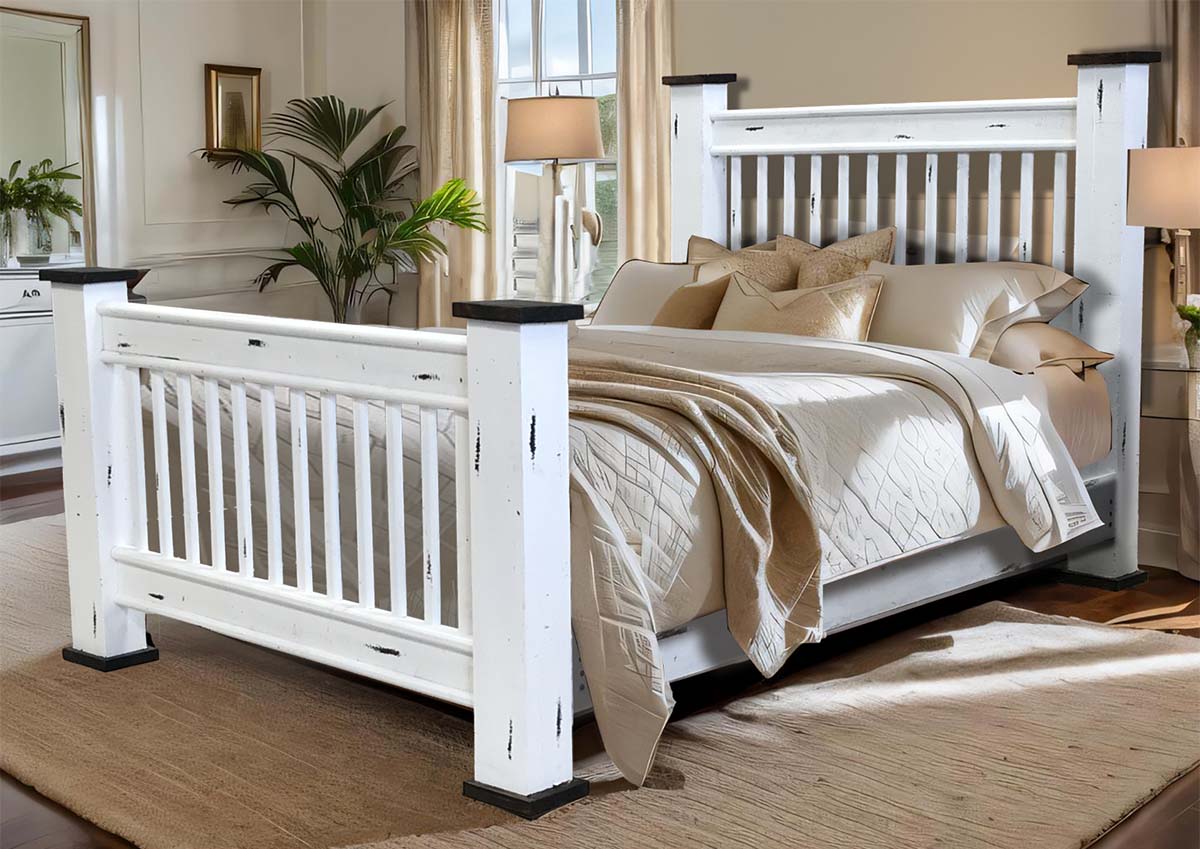 Classic White Bed - Queen