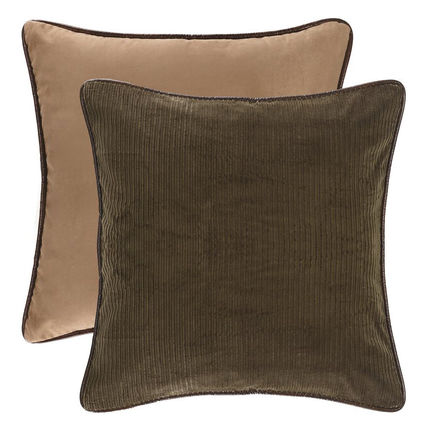 Green Corduroy Euro Sham - OUT OF STOCK UNTIL 07/21/2026