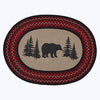 Bear Braided Oval Rug