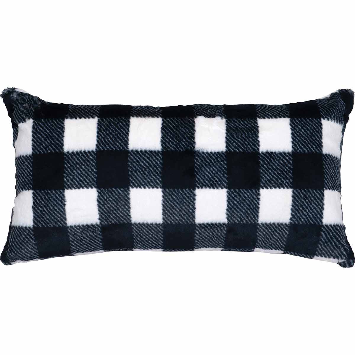 Checkers Snow Accent Pillow