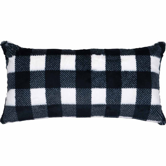 Checkers Snow Accent Pillow