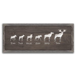 Personalized Moose Family Framed Canvas