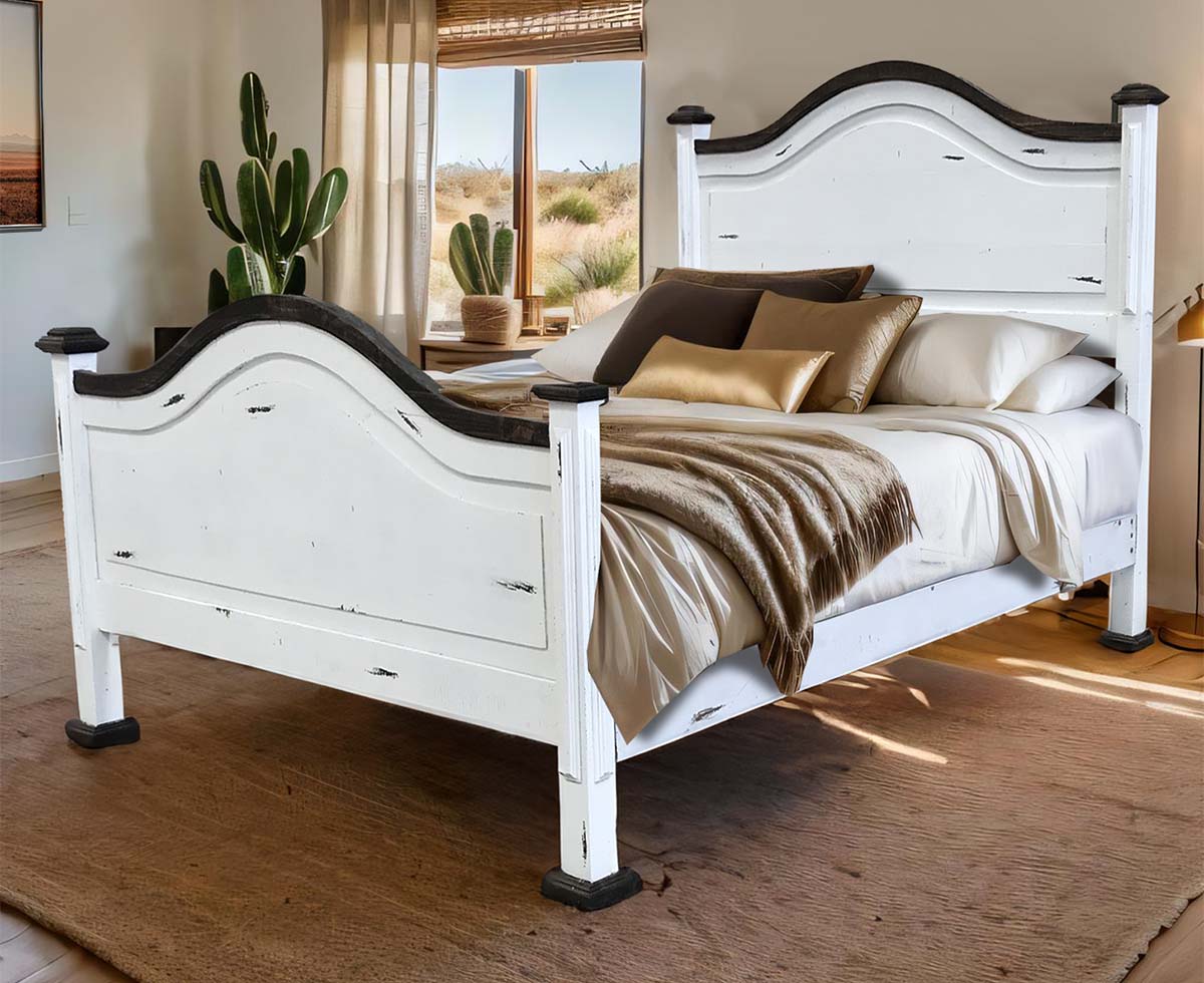 Frankie White Bed - King