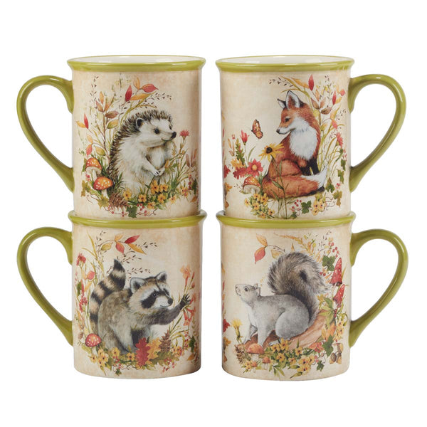 Forest Friends Mugs - Set of 4