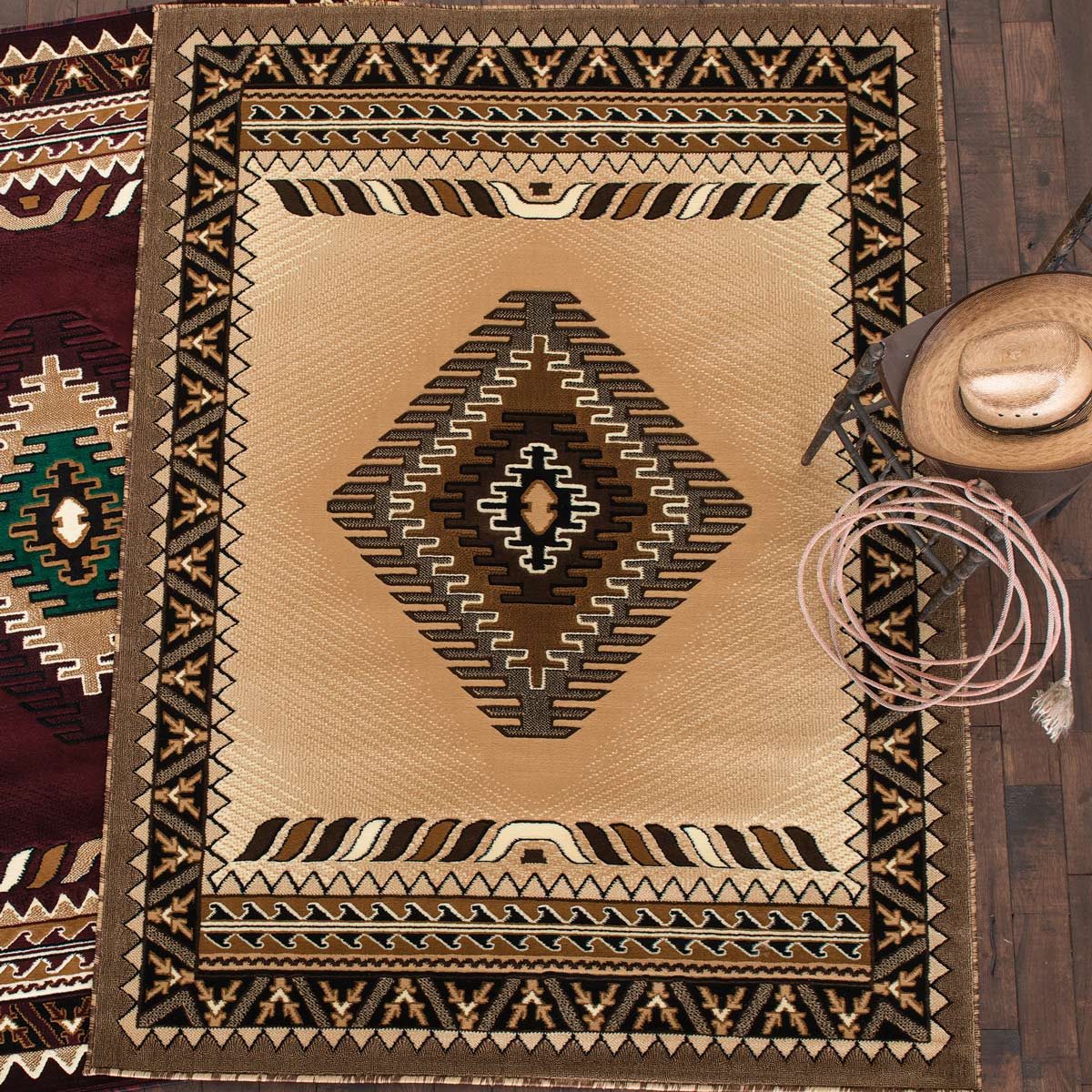 Diamond Mesa Berber Rug - 2 x 7