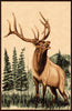 Bugling Elk Rug - 2 x 3