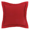 Flanged Red Pillow