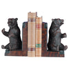 Sitting Bear Bookends - Burlwood