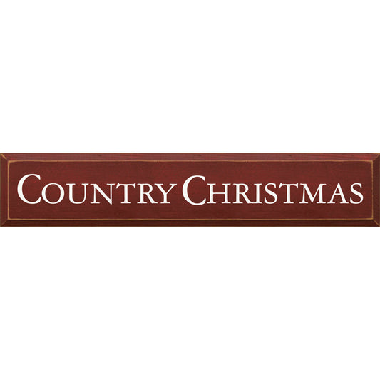 Country Christmas Wood Sign