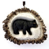 Cozy Bear Carved Ornaments - Set of 4
