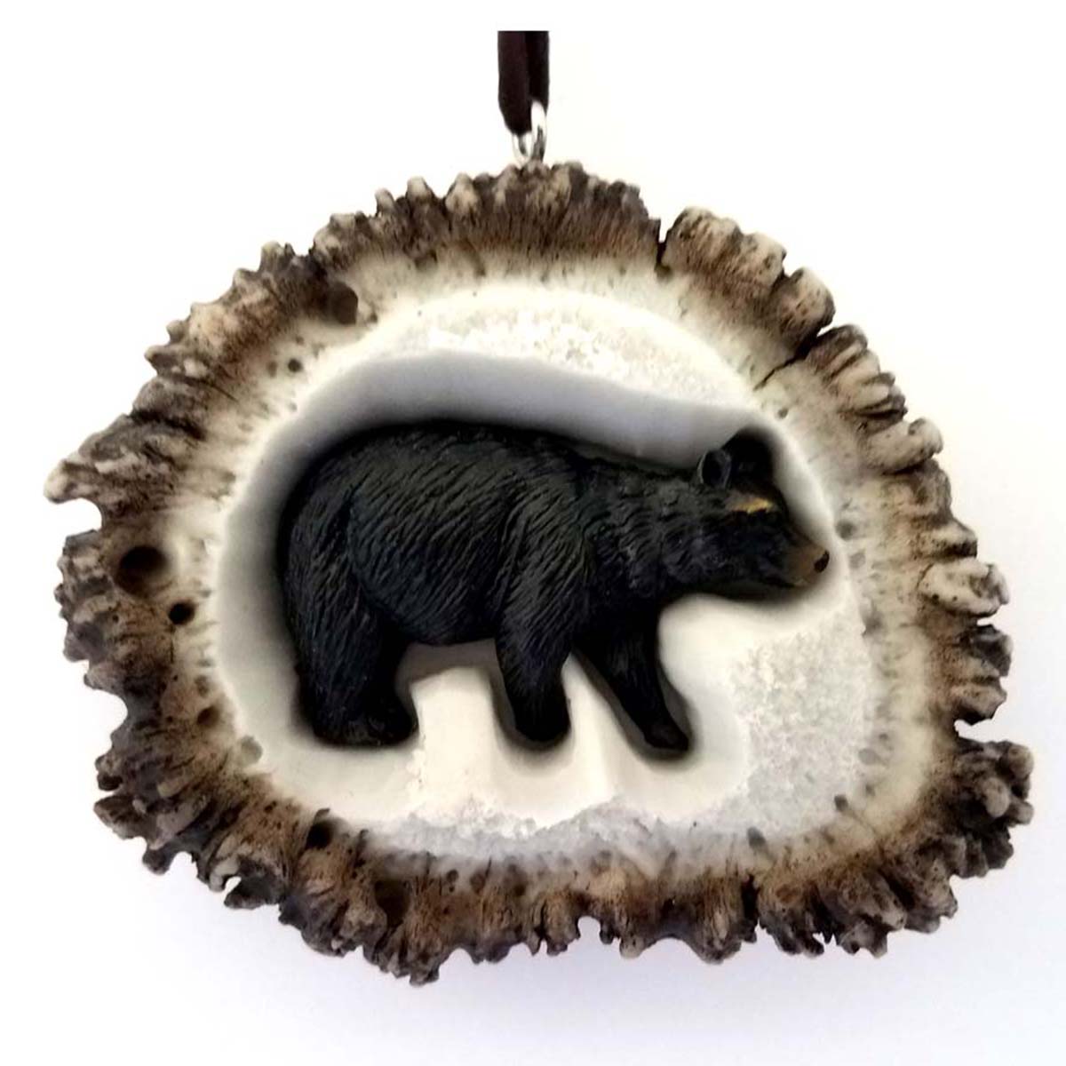 Cozy Bear Carved Ornaments - Set of 4