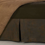 Faux Leather Bedskirt - Twin