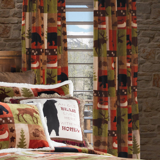 Wildlife Patch Plush Drapes - OUT OF STOCK UNTIL 09/14/2026