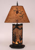Deer Scene Table Lamp with Nightlight - Small