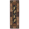 Night Moose Hooked Wool Runner - OUT OF STOCK UNTIL 07/31/2026