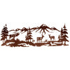 Elk Family Wall Art - 84 Inch