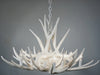 Mule Deer 9 Antler White Chandelier