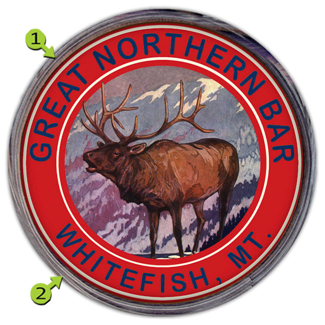Bull Elk Personalized Barrel End