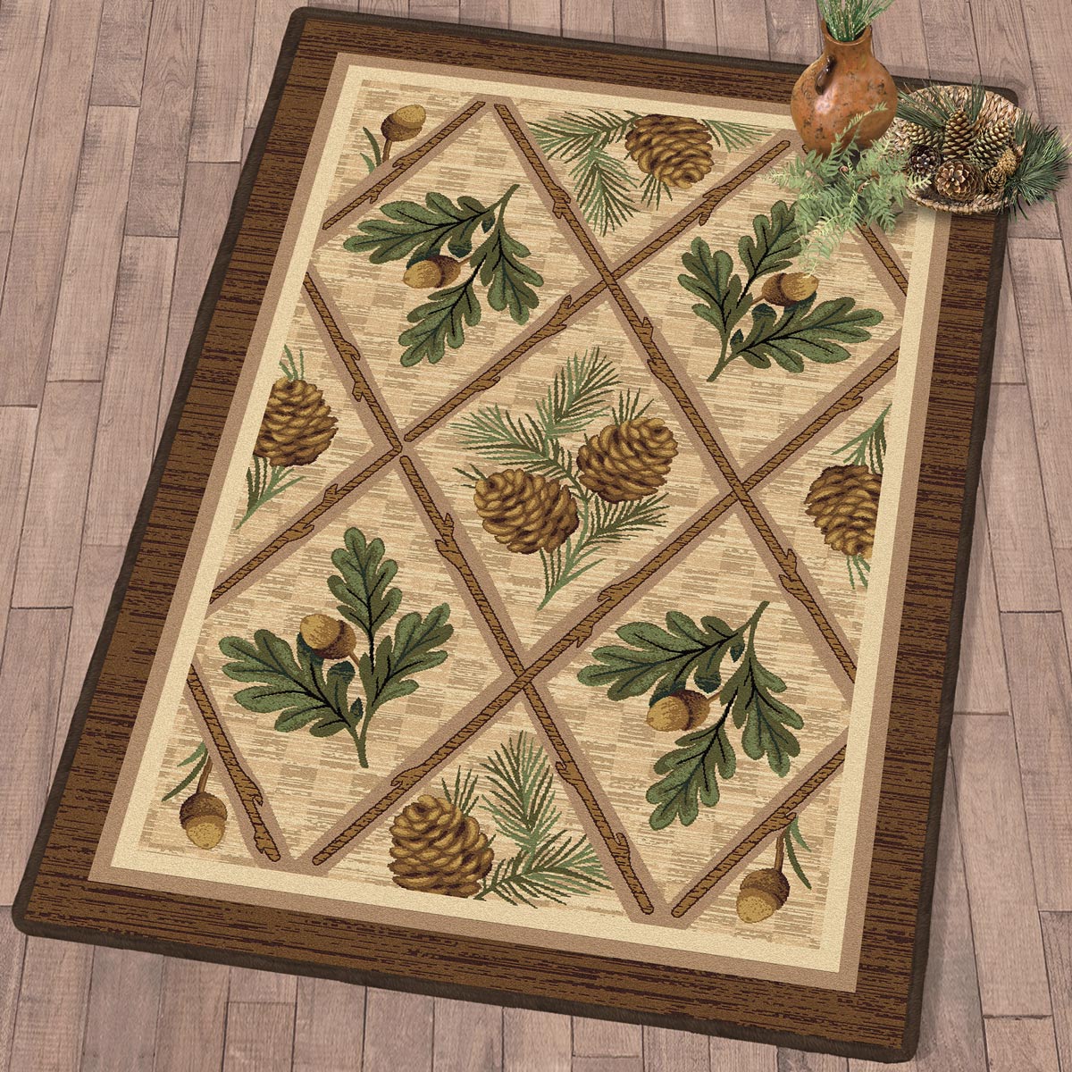 Pinecone Woods Rug - 8 Ft. Round