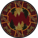 Plaid Woodsman Rug - 8 Ft. Round