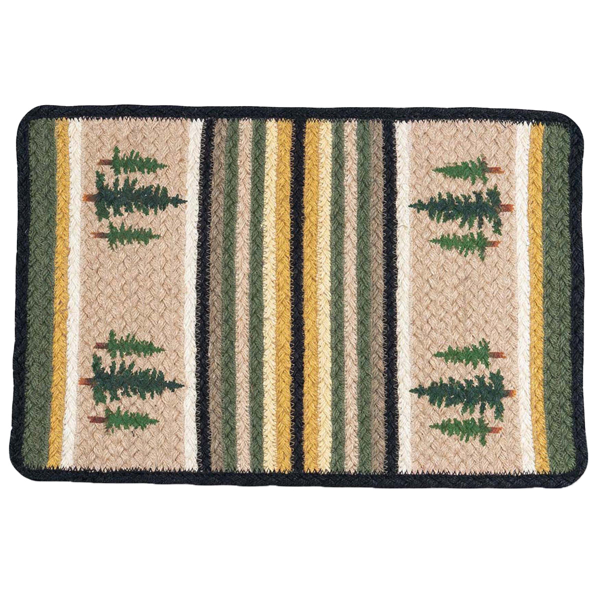 Forest Pines Striped Placemats - Set of 2