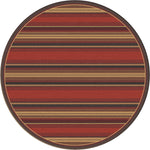 Santa Fe Stripe Rug - 8 Ft. Round